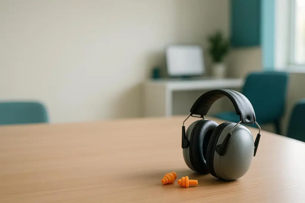 Hearing protection earmuffs and earplugs for preventing auditory nerve damage